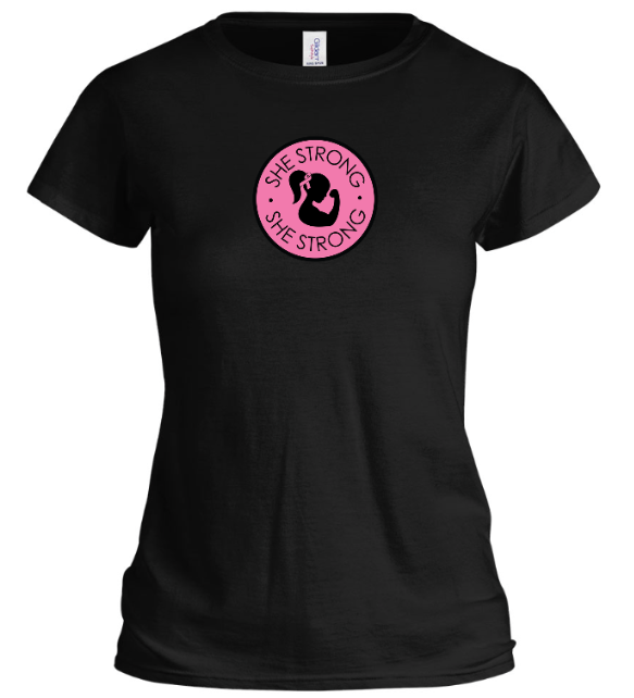 SHE STRONG Breast Cancer Awareness T-Shirt