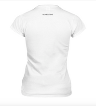 Load image into Gallery viewer, SHE STRONG Short Sleeve White with Black Tee