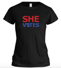 Load image into Gallery viewer, SHE VOTES Softstyle T-Shirt